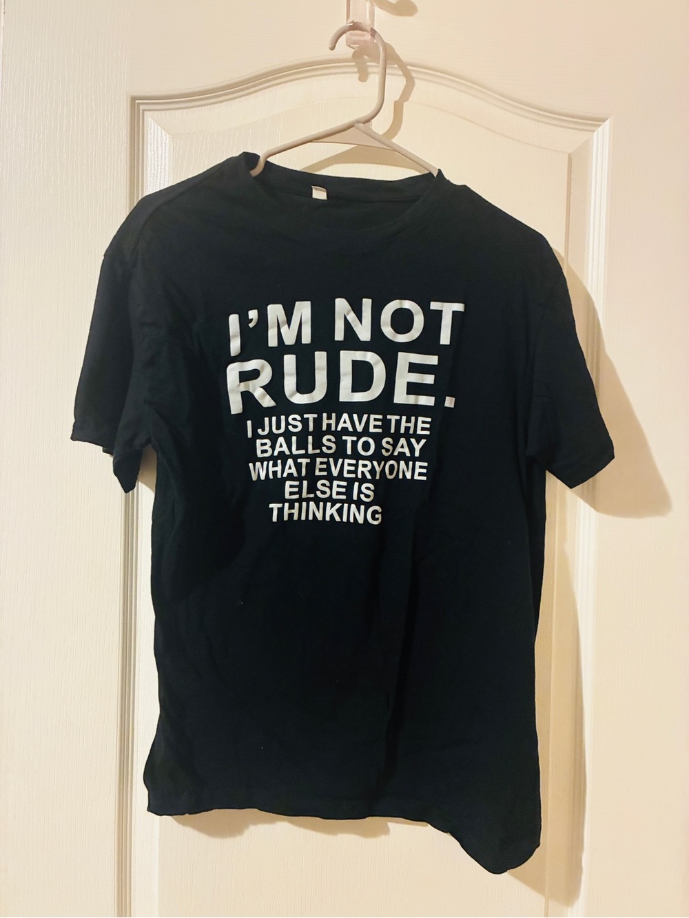 Funny Novelty Graphic T-Shirt Black - Size L